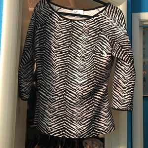 Vixen zebra Wild Ways top XL